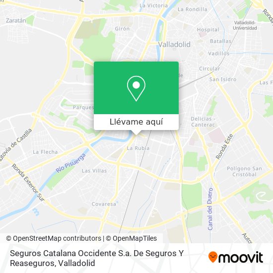 Mapa Seguros Catalana Occidente S.a. De Seguros Y Reaseguros