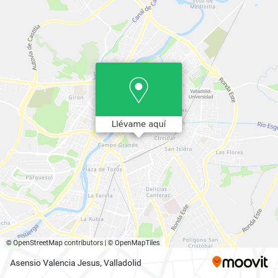 Mapa Asensio Valencia Jesus