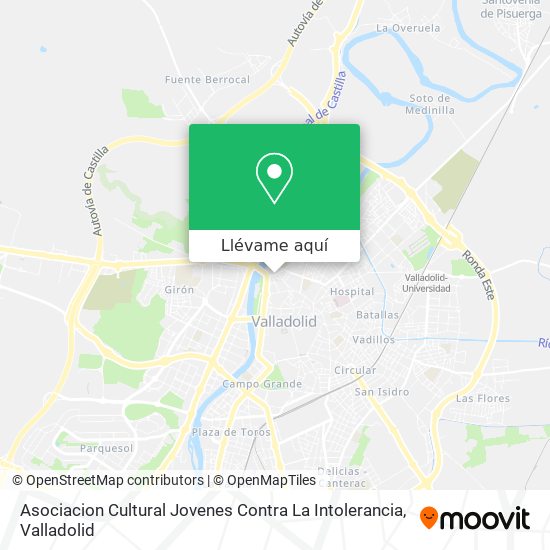 Mapa Asociacion Cultural Jovenes Contra La Intolerancia
