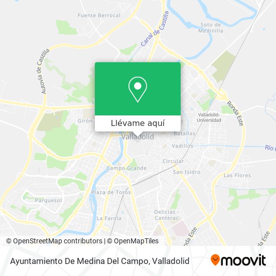 Mapa Ayuntamiento De Medina Del Campo