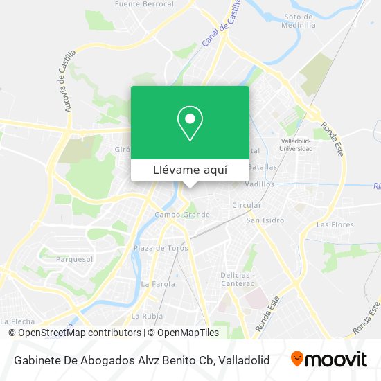 Mapa Gabinete De Abogados Alvz Benito Cb