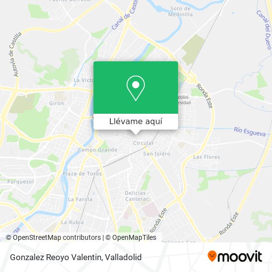 Mapa Gonzalez Reoyo Valentin