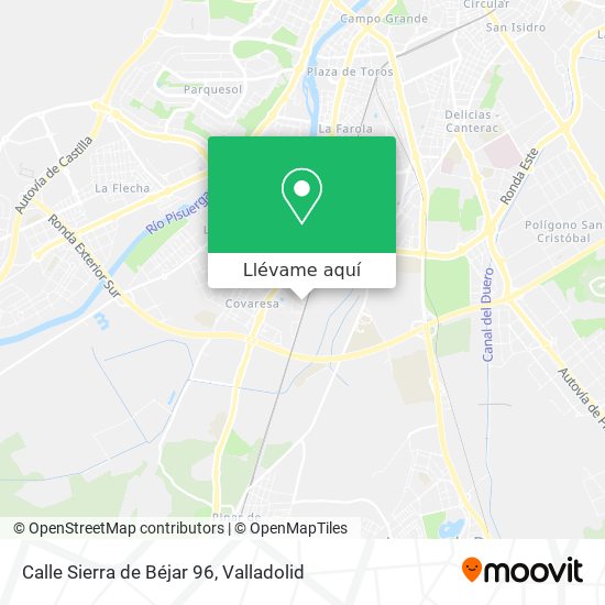 Mapa Calle Sierra de Béjar 96