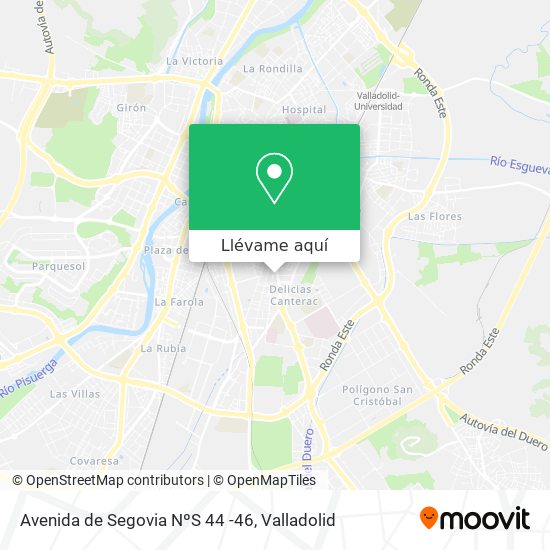 Mapa Avenida de Segovia NºS 44 -46