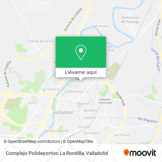 Mapa Complejo Polideportivo La Rondilla