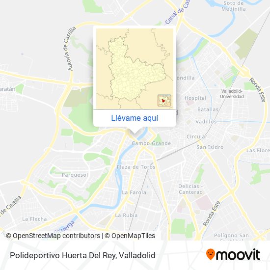 Mapa Polideportivo Huerta Del Rey