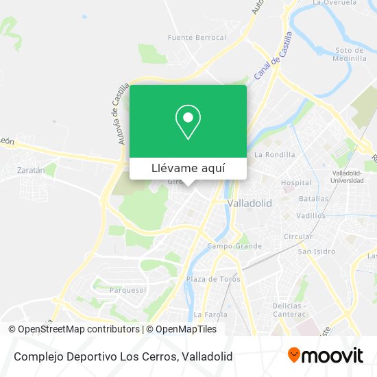 Mapa Complejo Deportivo Los Cerros