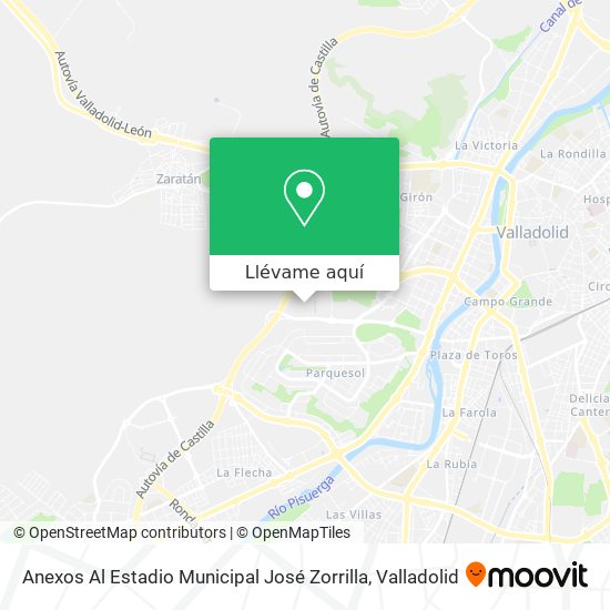 Mapa Anexos Al Estadio Municipal José Zorrilla