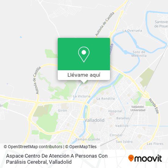 Mapa Aspace Centro De Atención A Personas Con Parálisis Cerebral