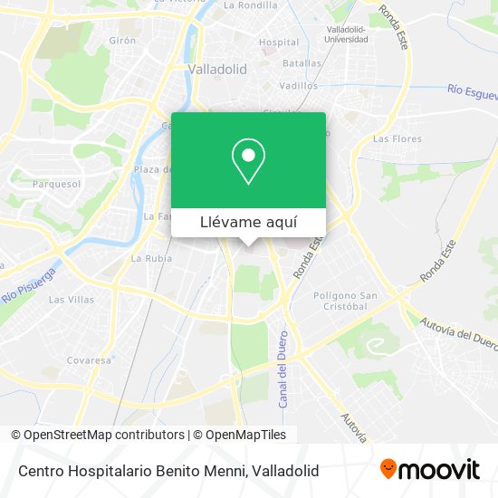 Mapa Centro Hospitalario Benito Menni