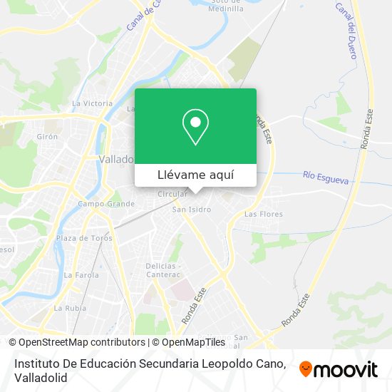 Mapa Instituto De Educación Secundaria Leopoldo Cano