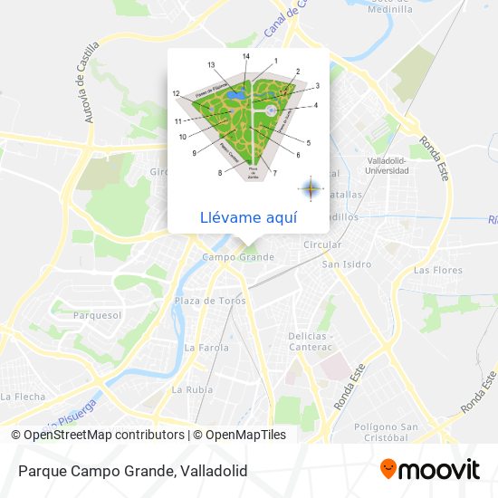 Mapa Parque Campo Grande