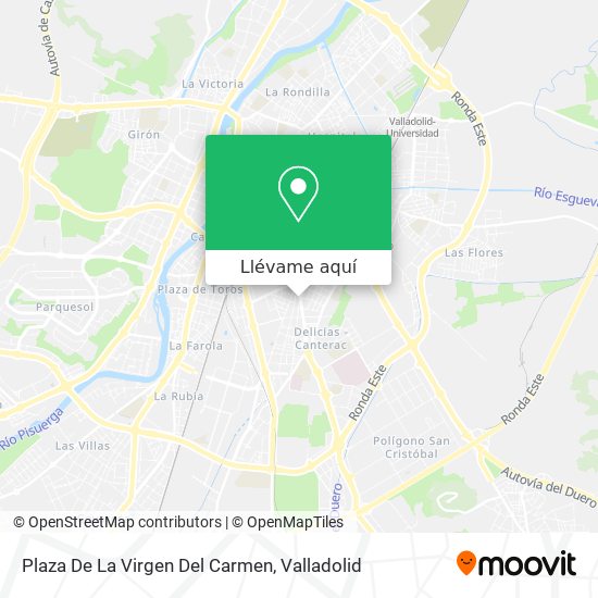 Mapa Plaza De La Virgen Del Carmen