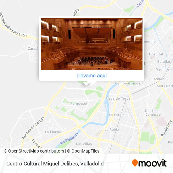 Mapa Centro Cultural Miguel Delibes