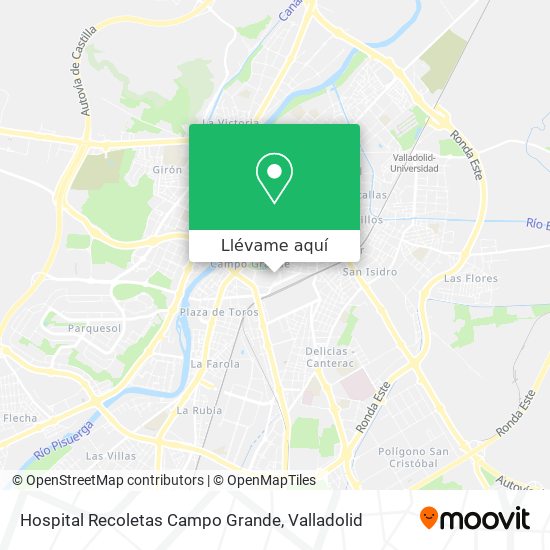 Mapa Hospital Recoletas Campo Grande