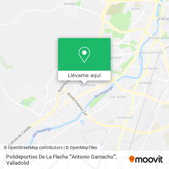 Mapa Polideportivo De La Flecha ""Antonio Garnacho""