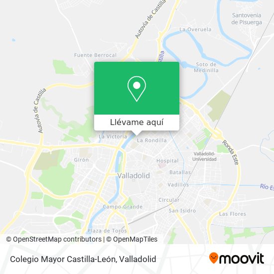 Mapa Colegio Mayor Castilla-León