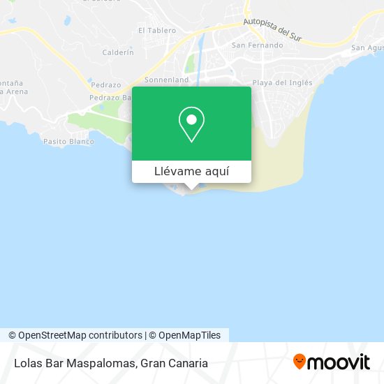 Mapa Lolas Bar Maspalomas