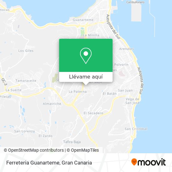 Mapa Ferreteria Guanarteme