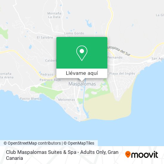 Mapa Club Maspalomas Suites & Spa - Adults Only