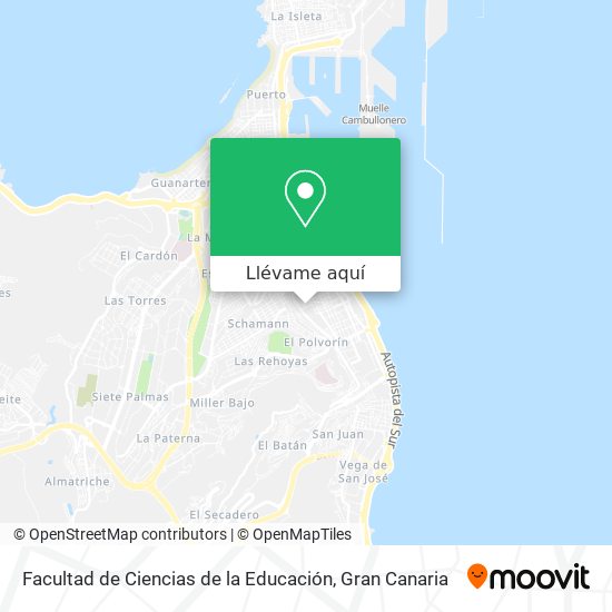 Mapa Facultad de Ciencias de la Educación