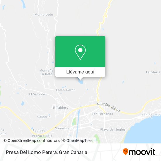 Mapa Presa Del Lomo Perera