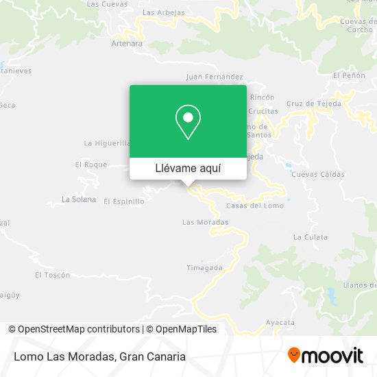 Mapa Lomo Las Moradas