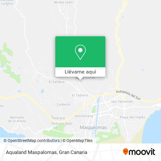 Mapa Aqualand Maspalomas