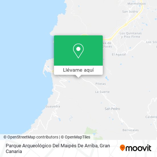 Mapa Parque Arqueológico Del Maipés De Arriba