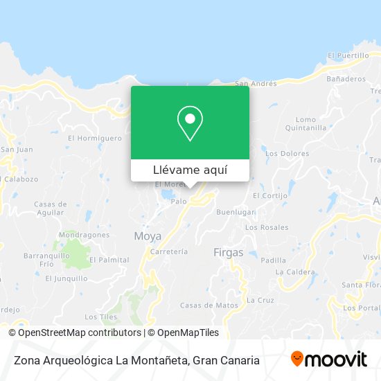 Mapa Zona Arqueológica La Montañeta
