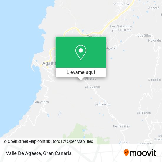 Mapa Valle De Agaete