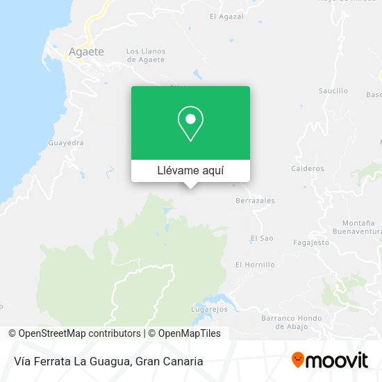 Mapa Vía Ferrata La Guagua