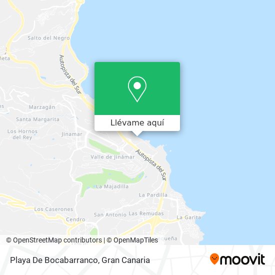 Mapa Playa De Bocabarranco