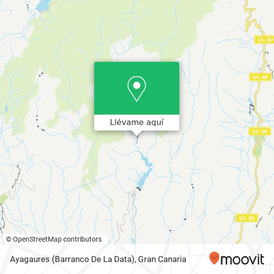 Mapa Ayagaures (Barranco De La Data)