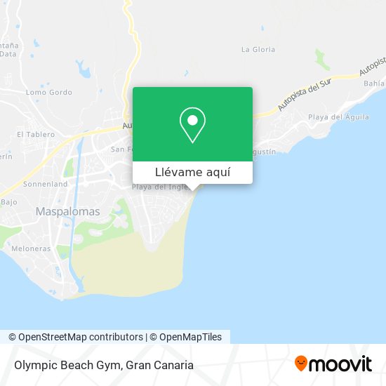Mapa Olympic Beach Gym