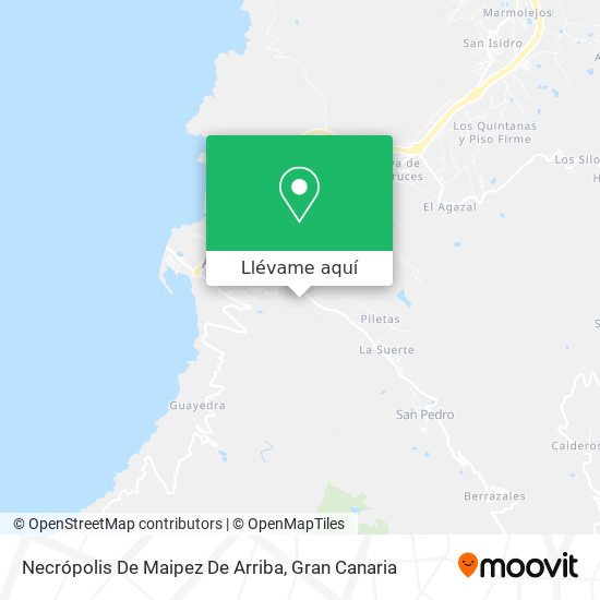 Mapa Necrópolis De Maipez De Arriba