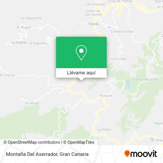 Mapa Montaña Del Aserrador