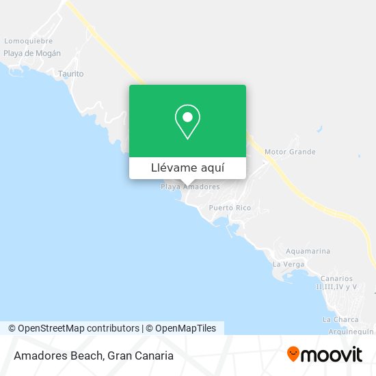 Mapa Amadores Beach