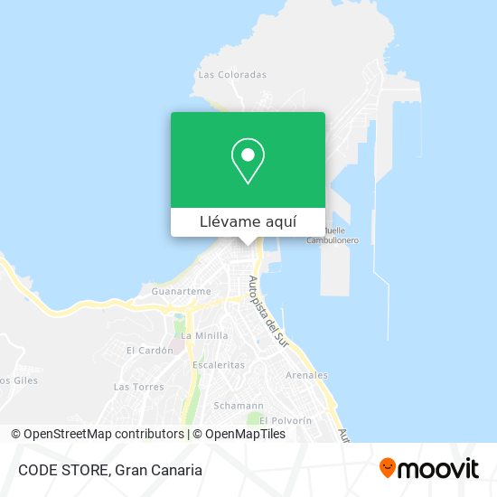 Mapa CODE STORE