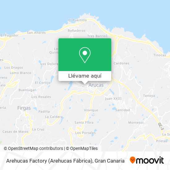 Mapa Arehucas Factory (Arehucas Fábrica)