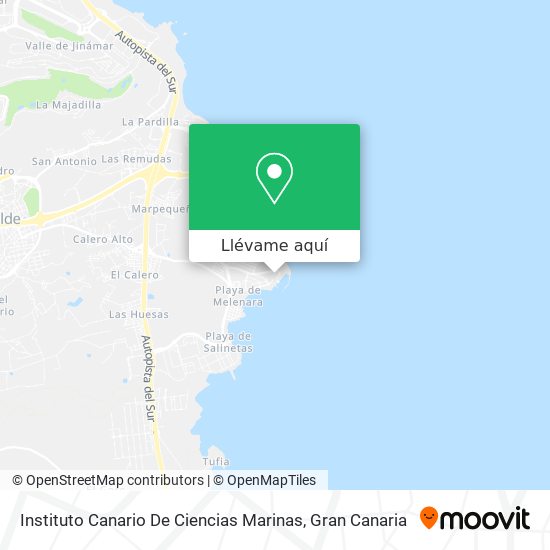 Mapa Instituto Canario De Ciencias Marinas