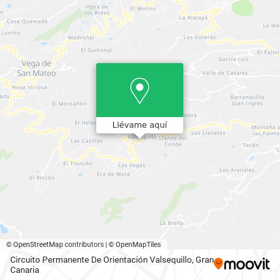 Mapa Circuito Permanente De Orientación Valsequillo