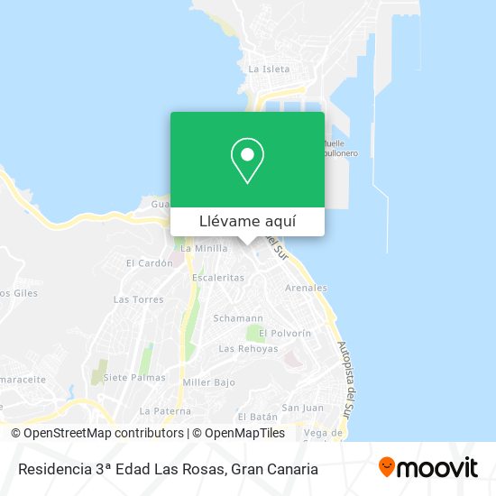Mapa Residencia 3ª Edad Las Rosas