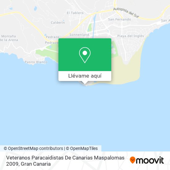 Mapa Veteranos Paracaidistas De Canarias Maspalomas 2009