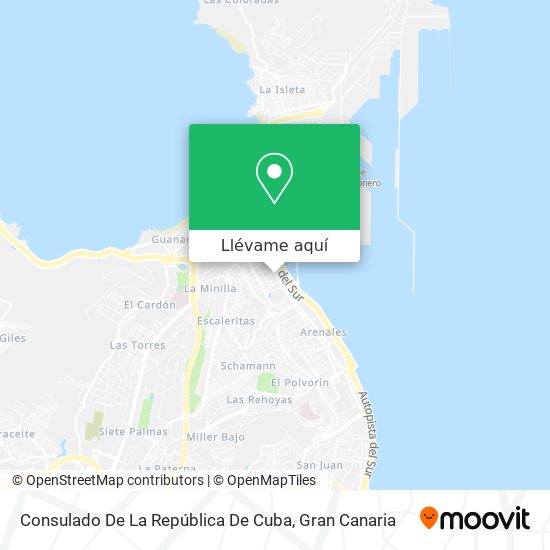 Mapa Consulado De La República De Cuba