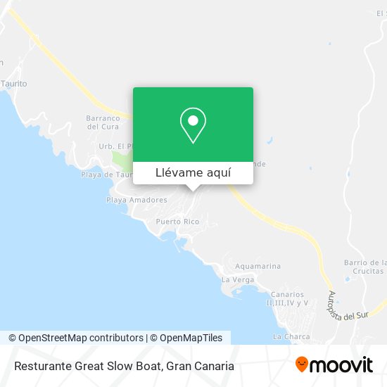 Mapa Resturante Great Slow Boat