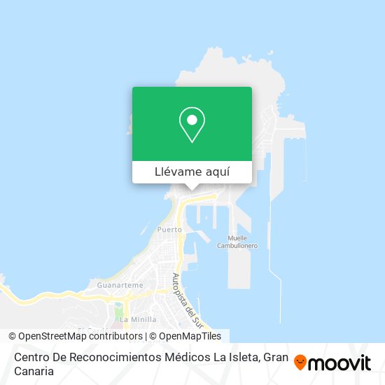 Mapa Centro De Reconocimientos Médicos La Isleta