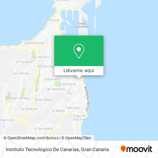 Mapa Instituto Tecnológico De Canarias