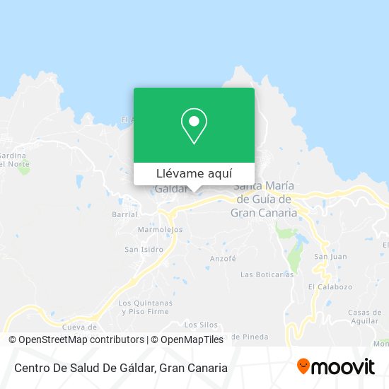 Mapa Centro De Salud De Gáldar