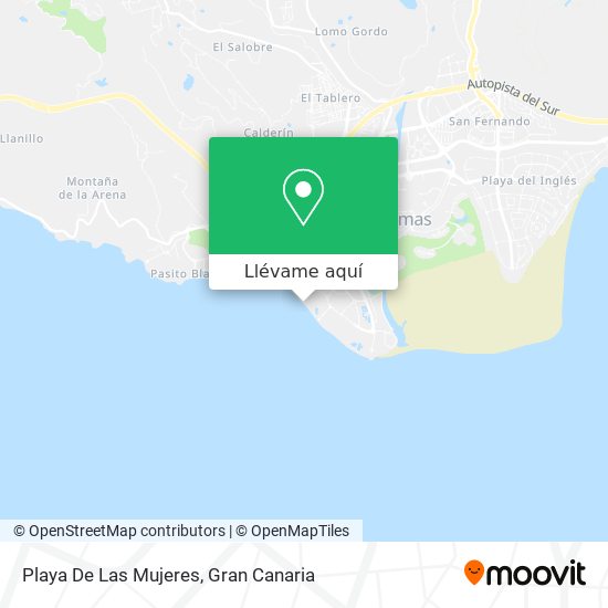Mapa Playa De Las Mujeres